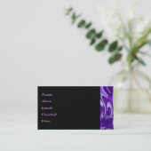 Lila Blume Regenbogen Träume Visitenkarte (Stehend Vorderseite)