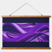 Lila Blume Regenbogen Träume Wandteppich Mit Holzrahmen (Vorne)