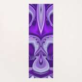 Lila Blume Regenbogen Träume Yogamatte (Rückseite)