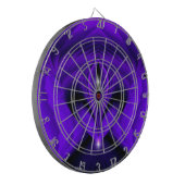 Lila Blume Regenbogen Träume Zwei Sterne Dartscheibe (Vorderseite Links)