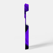 Lila Blume Regenbogen Träume Zwei Sterne iPhone Hülle (Linke Seite)