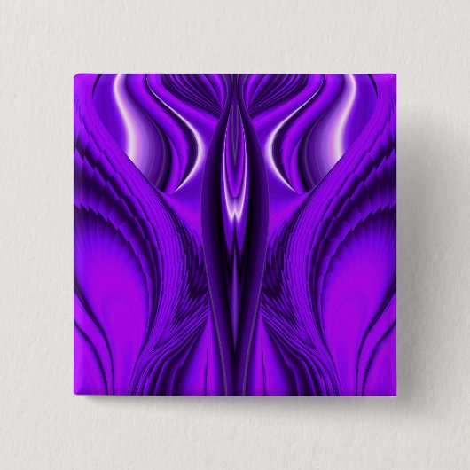 Lila Blume Regenbogenträume, Engel Flügel Button (Vorderseite)