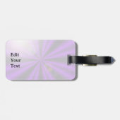 Lila Blume Regenbogenträume , Engel Flügel Gepäckanhänger (Rückseite horizontal)