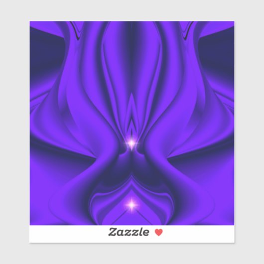 Lila Blume Regenbogenträume, zwei Sterne Aufkleber (Blatt)