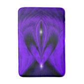 Lila Blume Regenbogenträume, Zwei Sterne Badematte (Vorderseite Vertikal)