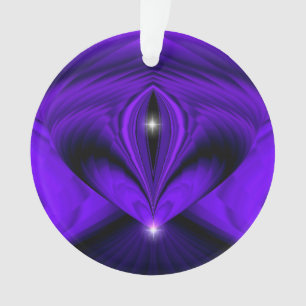 Lila Blume Regenbogenträume, Zwei Sterne Ornament