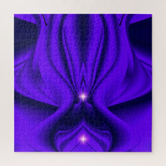 Lila Blume Regenbogenträume, Zwei Sterne Puzzle (Vertikal)