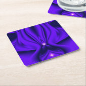 Lila Blume Regenbogenträume, zwei Sterne Rechteckiger Pappuntersetzer (angewinkelt)