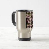 Lila Blume Reisebecher (Vorderseite Links)