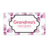 Lila Blume Rezept-Sammlung (Vorne)