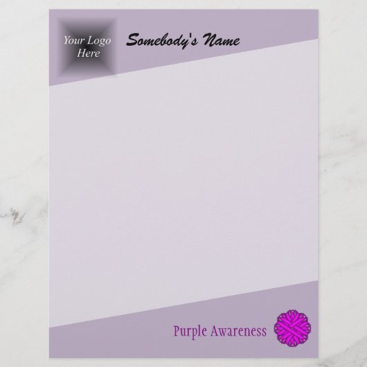 Lila Blume Ribbon von Kenneth Yoncich (Vorderseite)