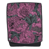 Lila Blume Rucksack (Vorderseite)