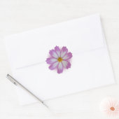 Lila Blume Runder Aufkleber (Umschlag)