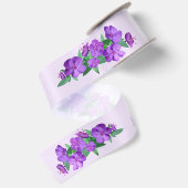 Lila Blume Satinband (Rückseite)