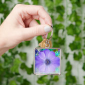Lila Blume Schlüsselanhänger (Hand)