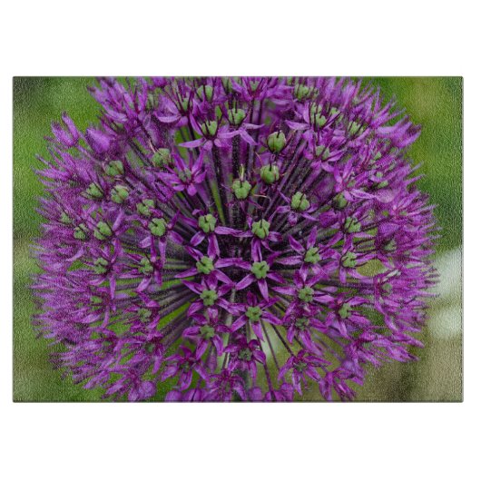 Lila Blume Schneidebrett (Vorderseite)