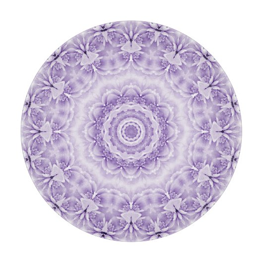 Lila Blume Schneidebrett (Vorderseite)