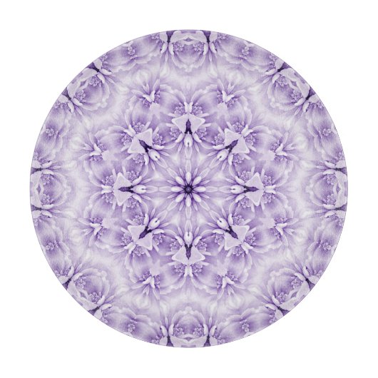 Lila Blume Schneidebrett (Vorderseite)