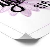 Lila Blume Schön sein Poster (Ecke)