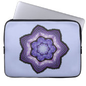 Lila Blume Schöne Abstrakte Kunst Laptopschutzhülle (Vorderseite)