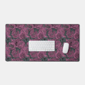 Lila Blume Schreibtischunterlage (Tastatur & Maus)