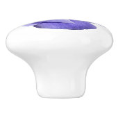 Lila Blume Schubladenkabinett Kapselhülle Keramikknauf (Seitenansicht)