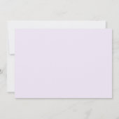 Lila Blume Script-Brautparty Vielen Dank Einladung (Rückseite)