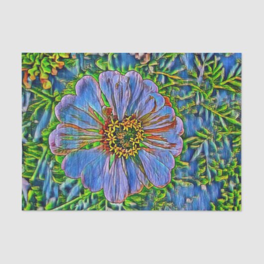 Lila Blume Seidenpapier (Vorderseite)