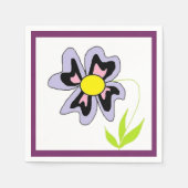 LILA BLUME SERVIETTE (Vorderseite)