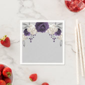 lila Blume Serviette (Beispiel)