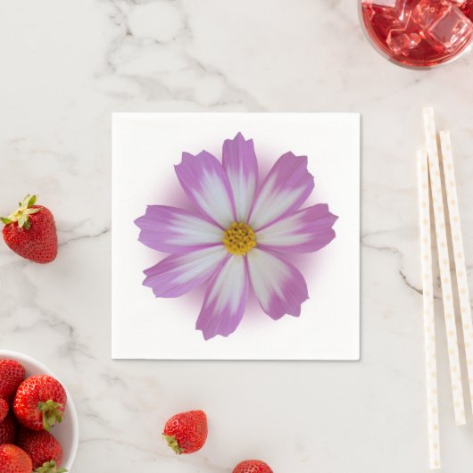 Lila Blume Serviette (Beispiel)