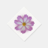 Lila Blume Serviette (Ecke)