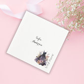 Lila Blume Serviette