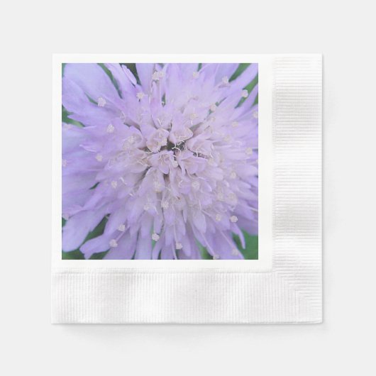 Lila Blume Serviette (Vorderseite)