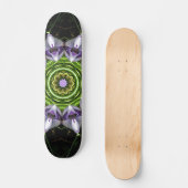 Lila Blume Skateboard (Vorderseite)