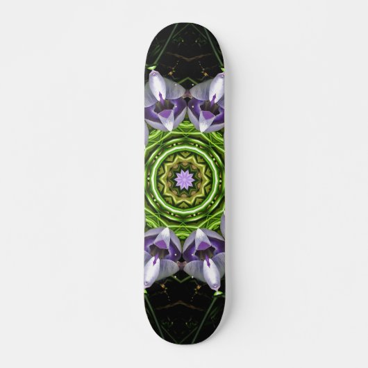 Lila Blume Skateboard (Vorne)