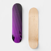 Lila Blume Skateboard (Vorderseite)