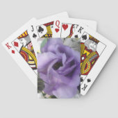 Lila Blume Spielkarten (Rückseite)