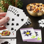 LILA BLUME SPIELKARTEN (In Situ)