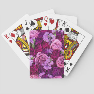 Lila Blume Spielkarten