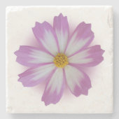 Lila Blume Steinuntersetzer (Vorderseite)