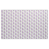 Lila Blume Stoff (Yard (91,4 cm))