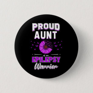 Lila Blume Stolz Tante Nephew Niece Epile Button