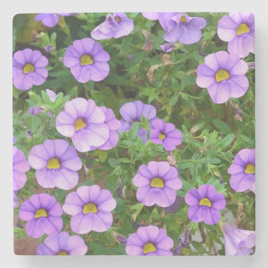 Lila Blume Stone Untersetzer (Vorderseite)