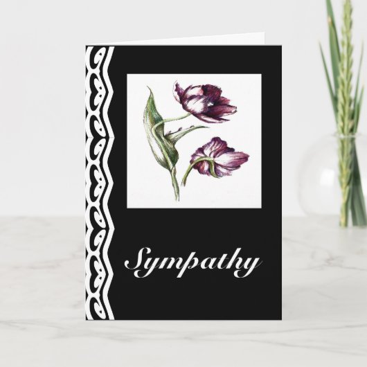 Lila Blume Sympathische Karten botanische Blume (Vorderseite)