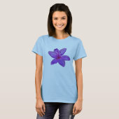 Lila Blume T-Shirt (Vorne ganz)