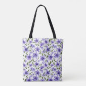 Lila Blume Tasche (Rückseite)
