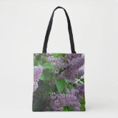 Lila Blume Tasche (Vorderseite)