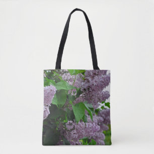 Lila Blume Tasche