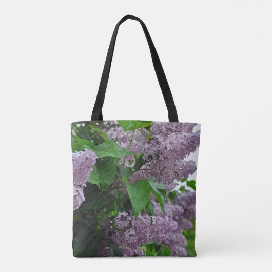 Lila Blume Tasche (Rückseite)